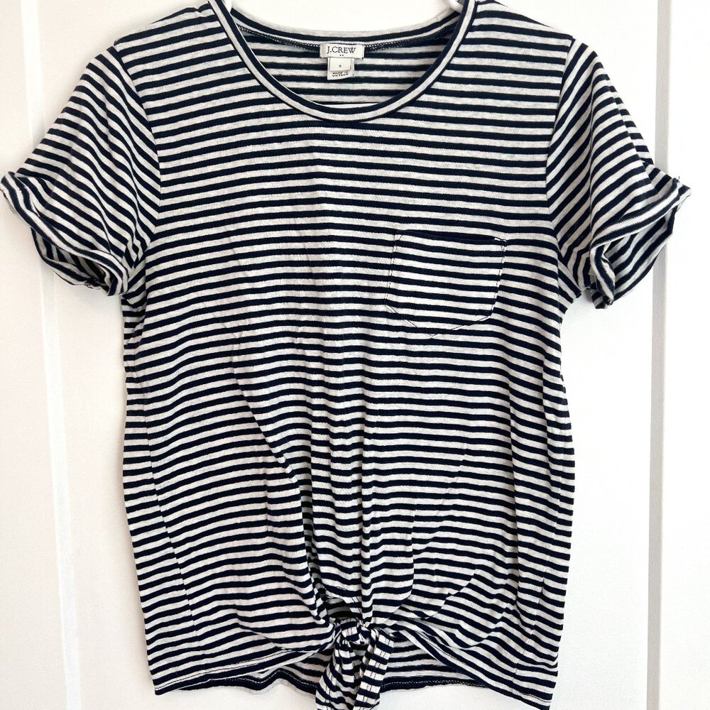 J.Crew Tie T-Shirt